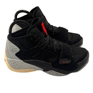 Nike Jordan Zion 2 Kids Basketball Shoes Youth 5Y Black Cement Athletic Sneakers